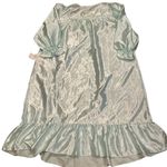 Vintage fundamentals baby blue sarin long sleeve nightgown with lace and ruffled Size 1X Photo 1