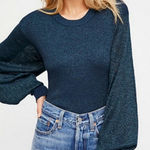 Free People Blue Sparkle Sweater β¨βοΈπ Photo 0