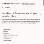 J.Crew  3" Harbor short in linen Photo 1