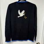 Storybook Knits Vintage Black It's A Small World After All Cardigan Zip Small Photo 1