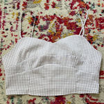 PacSun La Hearts Purple Gingham Cropped Tank Photo 0