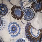 Gerard darel paris silk Patterned Shirt button down blue white classic spring Size undefined Photo 1