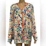 Summersalt  The Cloud 9 Silk Pajama top in Rainbow Zebra size L Photo 2