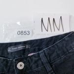 ZARA Relaxed Jeans Floral Embroidered High Rise Black Denim Photo 9