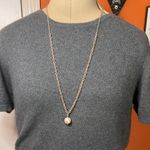 Elegant Rose Gold Necklace with Pearl Pendant Photo 0