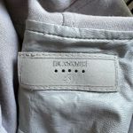 BLANK NYC  Grey Faux Leather Moto Diagonal Zip Jacket Y2K Minimalist Neutral Boss Photo 2