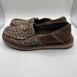 Ariat  Women's Brown Leopard Print Slip On Loafer Shoes Size 8.5B Photo 1