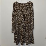 Love Fire Long Sleeve Babydoll Dress Leopard Print Women’s 2X XXL Brown Photo 4