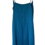 BCBGeneration NWT Linen Wrap Sheath Dress Spaghetti Straps Electric Blue Small Photo 3