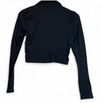 Birch and Stone Y2K Black Cropped Polo Red Dragon Embroidery size M | goth Size M Photo 4