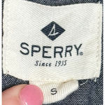 Sperry Women's Top Cotton Scoop Neck Long Sleeve Loose Fit Tee Shirt Gray Small Photo 4