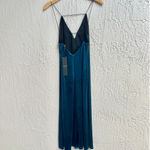 AQ/AQ NWT Strappy Sleeveless Deep V Neck Nori Midi Dress Colorblock Women's US 4 Photo 1