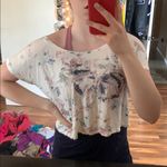 American Eagle Cute butterfly crop top Photo 0