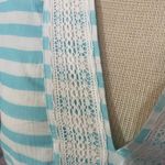 Sail To Sable STS NWT Aqua Blue Striped Short Sleeve Tunic Dress Size Small $160 Photo 2