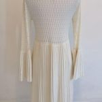Sundance Josalyn Ivory Crochet Bell Sleeve Sweater Dress Photo 2