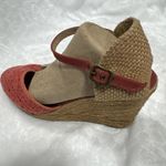 Viscata Barcelona Espadrilles Wedge Size 40 Euro 9 US Ankle Strap Crochet Fabric Pink Photo 13
