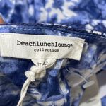 New Beach Lunch Lounge Penelope Top Blouse Blue White Size XL Long Sleeve Photo 3