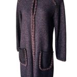 Missoni  Purple/Black Wool Blend Sweater Coat , Sz 4 Photo 4