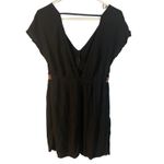 Xhilaration Black Tribal Front V-Neck Beach Cover Up Dress Women Sz M Photo 1