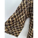 Kate Spade Womens Brown Tweed Annie 3/4 Sleeve Jacket Coat Wool Belt Size XS/S Photo 4