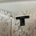 Forever 21 Sheer Lace White Sheath Dress with Sweetheart Neckline Bodycon Photo 4