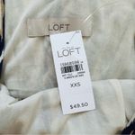 Loft  Dress Purple Tan Ikat Print Sleeveless Stretch Jersey Knit Dress XXS NEW Photo 1