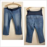 Madewell Maternity Over-the Belly Kick Out Crop Jeans Cherryville 33P NEW Photo 3
