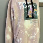 Pink Floyd Blush Pink Bleached Hoodie with Strings and Kangaroo Pocket- Large Photo 7