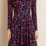 Anthropologie  HD in Paris "Saraid" Dress Multicolor Abstract Print Stretch Dress Photo 0