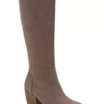 Style & Co  Warrda Women’s Tall Block-Heel Dress Boots – Size 8.5, Tan Faux Suede Photo 1