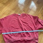 Vinyl Icons Women’s Cotton short heart patched oversized sweatshirt red Sz L Size L Photo 9