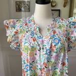 Shop The Mint Always Ready Cream White Floral Mini Dress M Photo 3