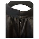 Nicole Miller  Elegant Black Lace Satin Blouse Photo 4