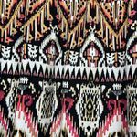 Anthropologie Figueroa Flower  Peasant Top Blouse Shirt Crochet Geo Black Pink M Photo 8