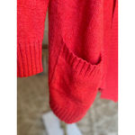 Aerie  Open Front Wool Cardigan Cottagecore Soft Lounge Cozy Red Parisian Scandi Photo 3