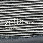 Zella  Womens XL Lined Athletic Shorts Striped Waistband‎ Pockets Gray Blue Gym Photo 3