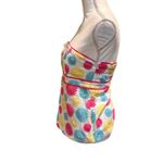 Lilly Pulitzer  Strapless Floral Embroidered Top Size 8 Cotton Summer Photo 2