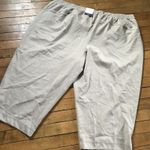 st. john's bay  Women's Plus Size Drawstring Tan Capri's Size 3XL Photo 1