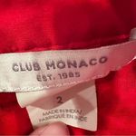 Club Monaco Lace Mini Skirts Set of 3 Women's 2 Red Black Yellow Cotton Silk Photo 8