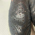 UGG  Cas Perforated Leather Sneakers Black size 10 Photo 2