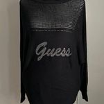 Guess NWT Rhinestone Embellished Dolman Sleeve Boatneck 99s Sweater Photo 0