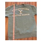 Yellowstone Dutton Ranch Logo Crewneck Sweatshirt Green XS TV Beth Dutton Photo 4