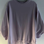 American Eagle Crewneck Womens Medium Purple Sweatshirt Oversized Fit Lounge Gym Photo 0