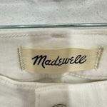 Madewell Women's Size 26 Mid Rise Kick Out Crop White Denim Jeans NWT Summer Photo 3