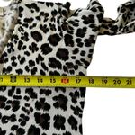 ZARA Knit Multicolor Knit Animal Print V-Neck Blouse Women Top Medium | 57-33 Photo 4