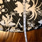 Lyndia Floral Cream and Black Halter, Backless Dress Size 2 Photo 8