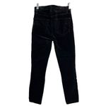 J Brand J Brand Maria Jeans Black Velvet Mid Rise Skinny Leg Solid Wash Zip Fly Photo 1