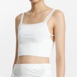 NWT Dion Lee White Split Strap Top Ivory Size M Photo 0