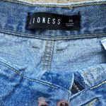 LIONESS  Women's Straight Leg Blue Jeans Photo 4
