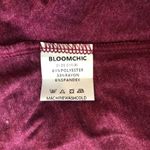 Bloomchic  Knit Top Blouse Asymmetric Ruched Short Sleeve Purple 22-24 Photo 3